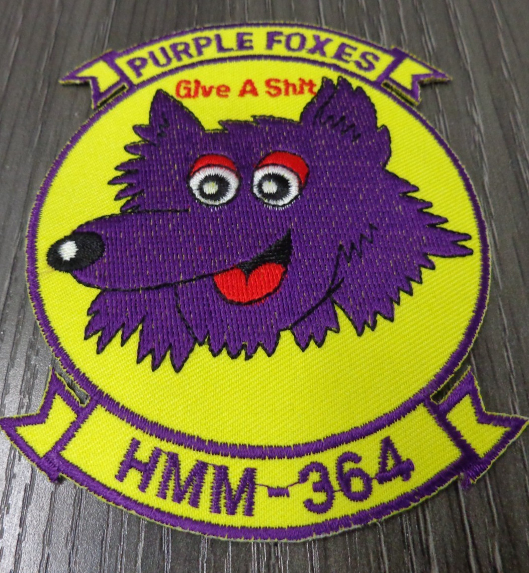 USMC HMM-364 Marine Medium Tiltrotor Helicopter Squadron Large Patch GIVE A