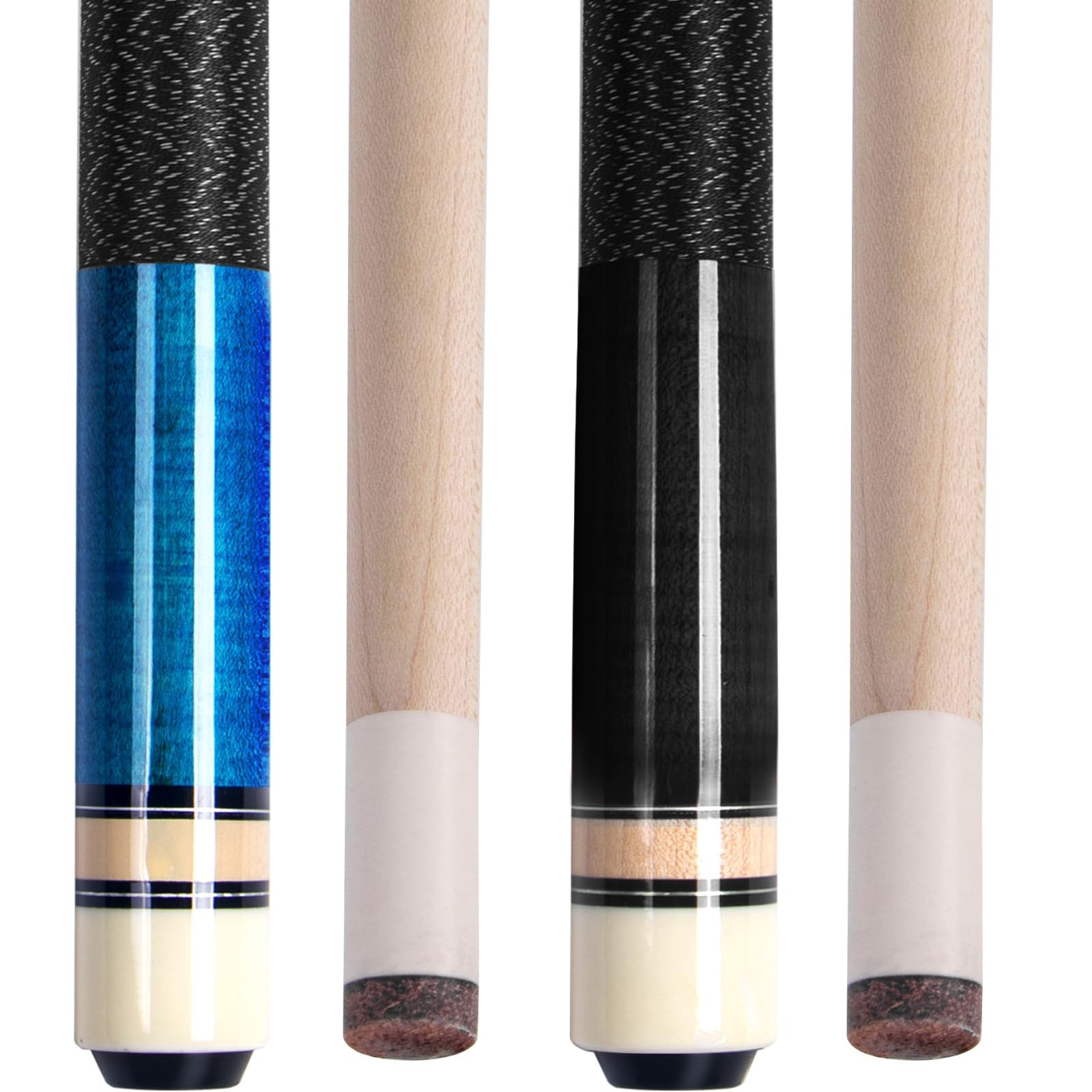 Pool Cue Stick  Pool Cues Set of 2  Made Canadian Maple Wood Cue Stick for Pr...