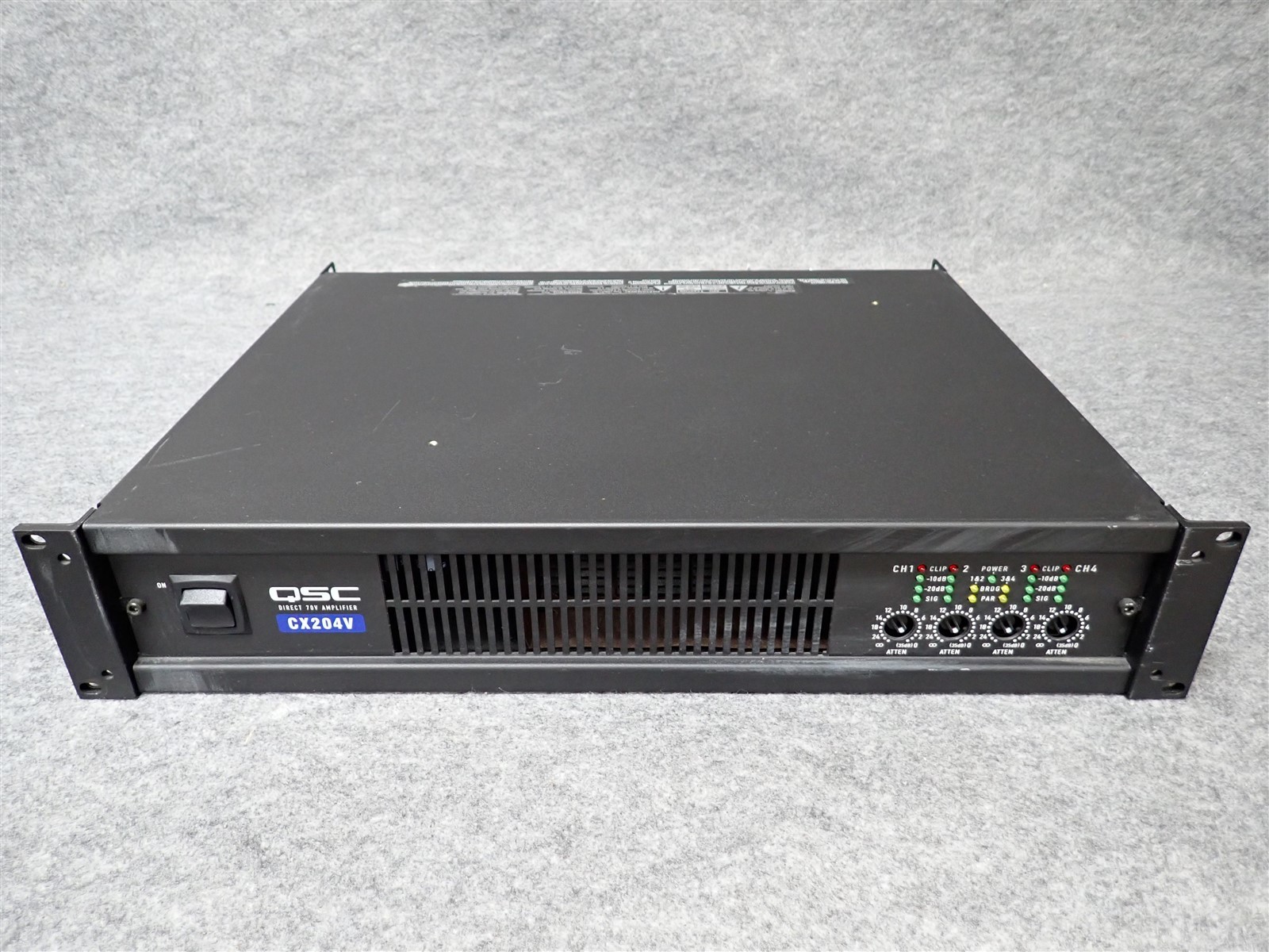 QSC CX204V 4 Channel 70V Professional Power Amplifier 200WPC (#32) (II3)