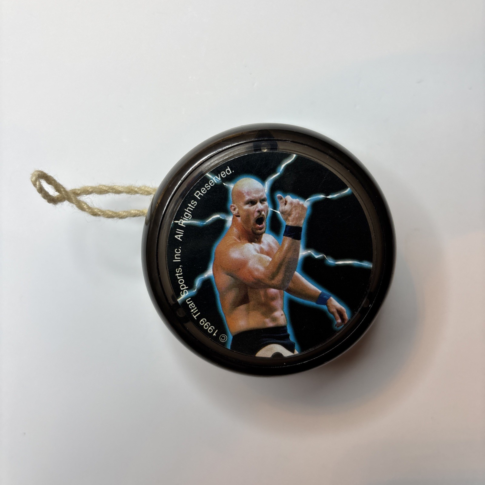 World Wrestling Federation Yo-Yo 1999 Black with Wrestler Graphic AAA