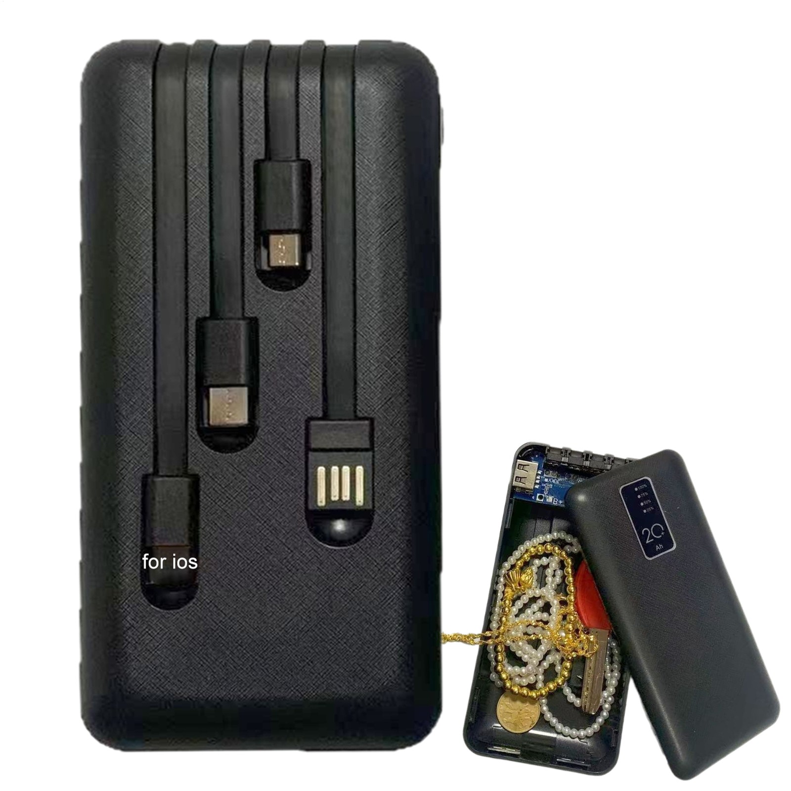 Secret Stash Safe For Money, Hiding Compartment Box Power Bank Shape Disguised
