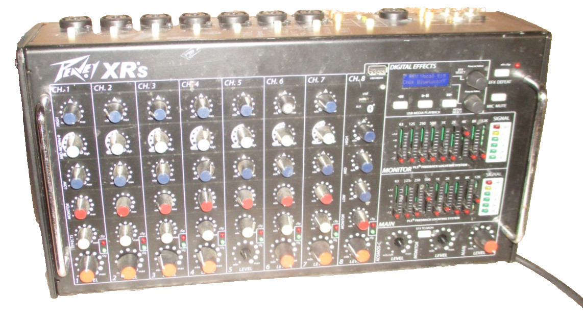Peavey XR®S 8 Channel Powered Mixer w/Power Cord