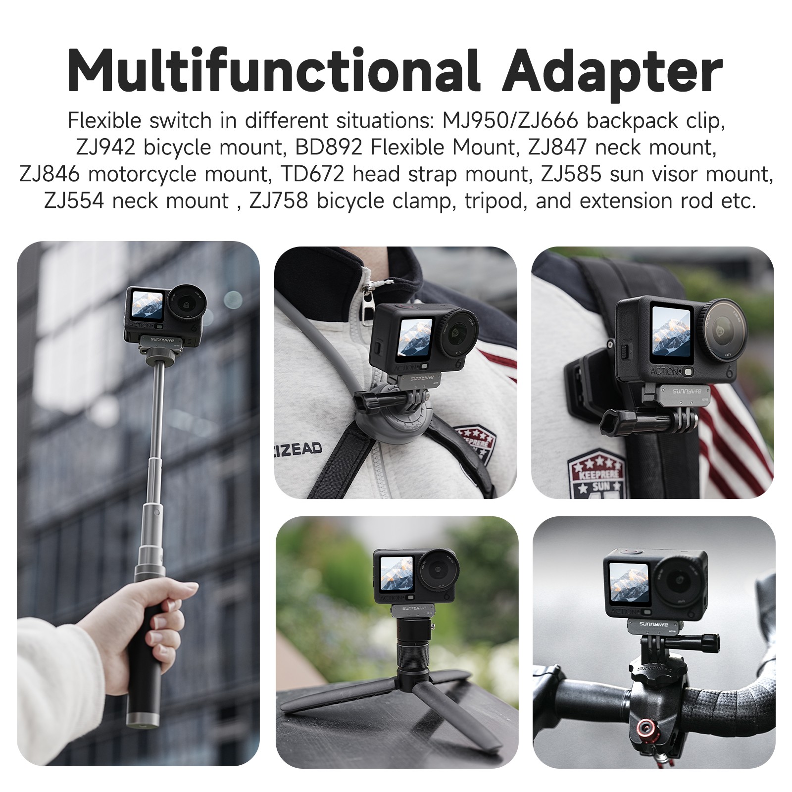 Magnetic Quick Release Mount Adapter For DJI Osmo Nano/Action 6 Camera Accessory