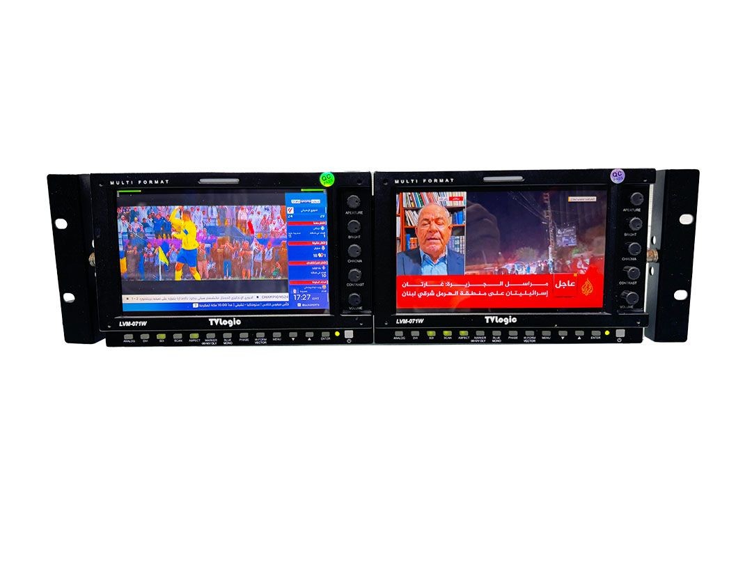 TV Logic LVM-071W Multi Format 7" Monitor with power supply dual monitor