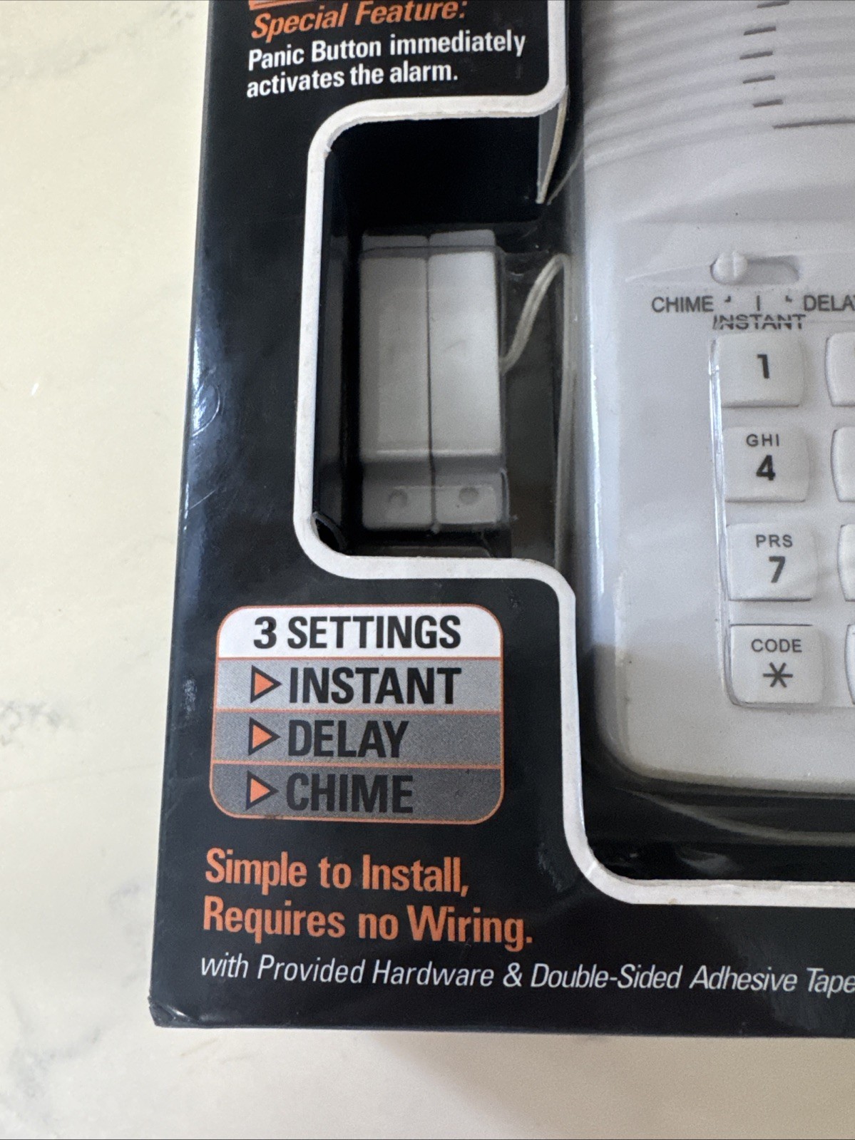 Secure Pro Keypad Wireless Battery-Operated Alarm System w/ Panic button NIB