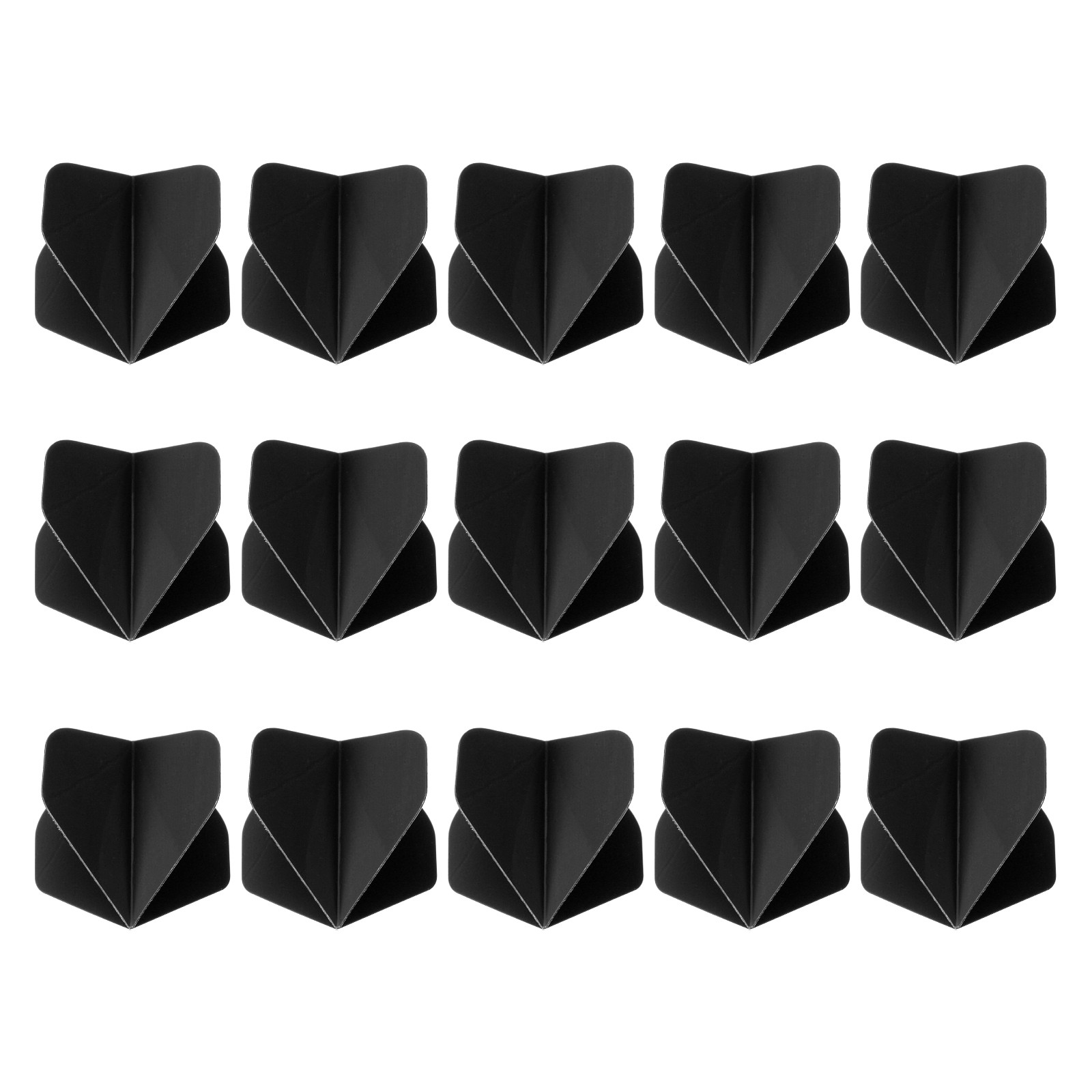 Standard Dart Flights, 15 Pack Flights Black