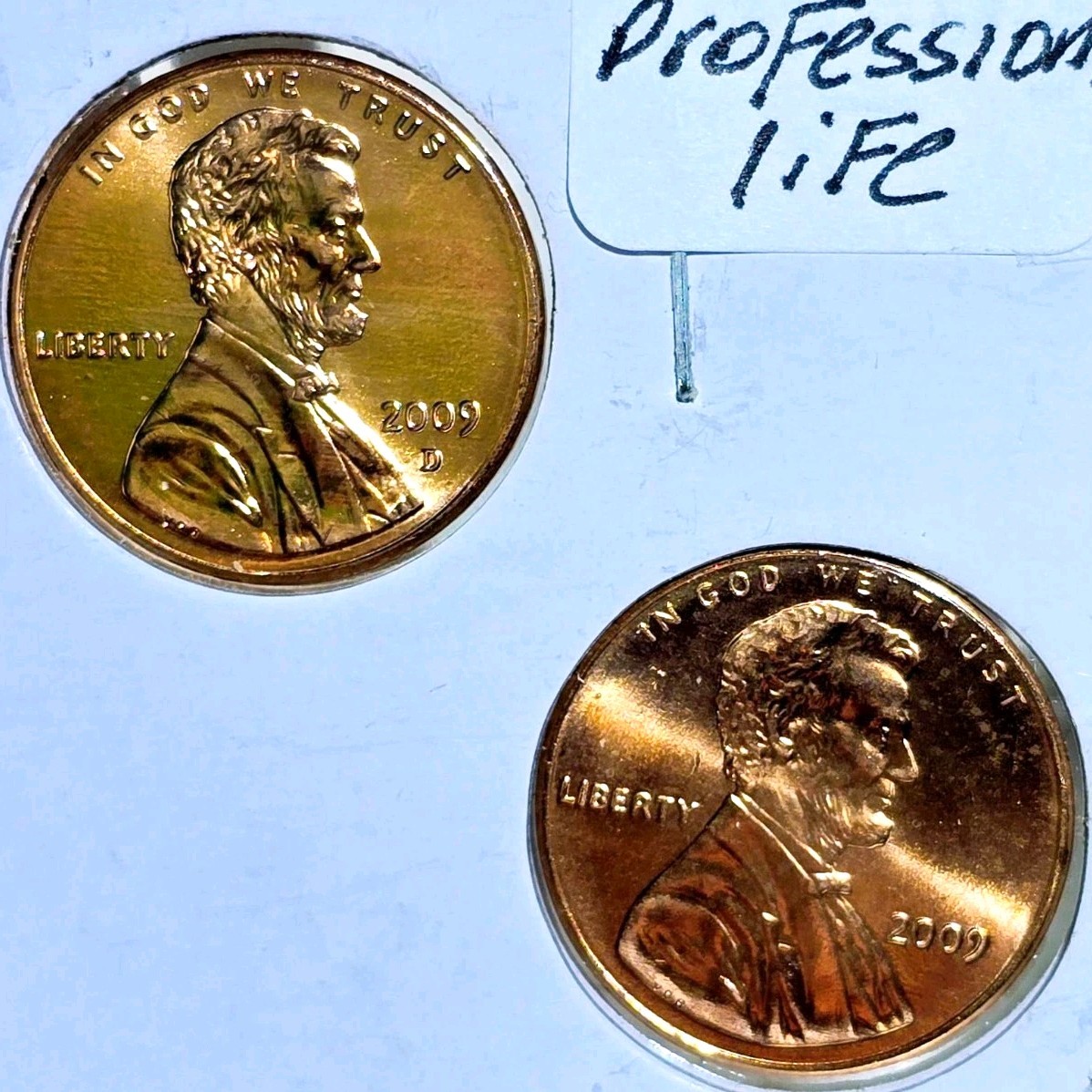 2009 High Grade Lincoln Bicentennial Cent Set -8 Coins Total -P&D Mint Marks L#2