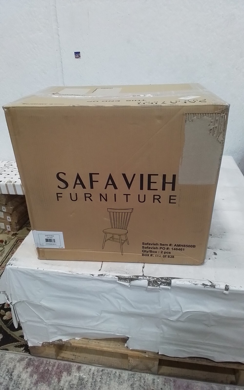Safavieh PARKER SPINDEL SIDE CHAIR, Reduced Price 2172749796 AMH8500B