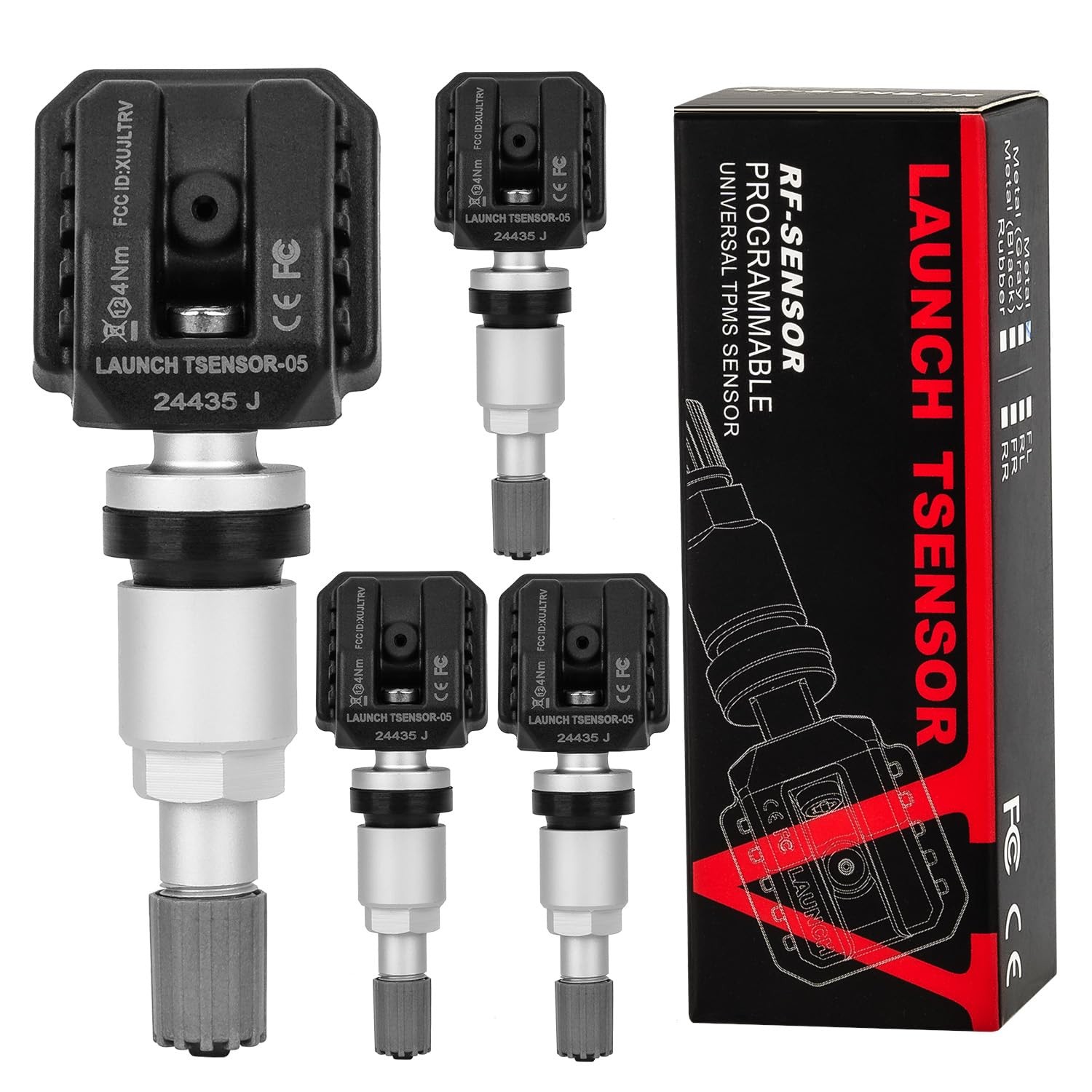 LAUNCH LTR-V TPMS Sensor (315MHz + 433MHz) Tire Pressure Monitor System Sensor