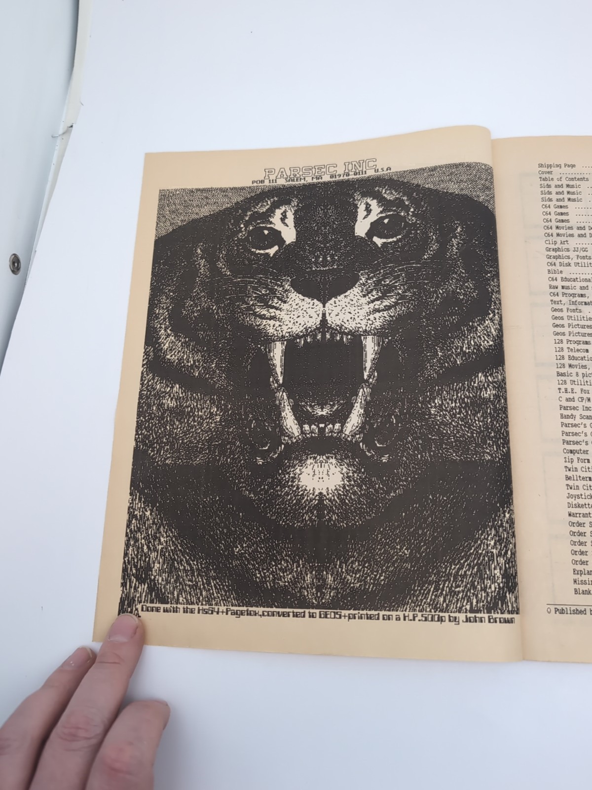 Vintage PARSEC INC. Commodore 128 C128 Catalog Mailer 1991 Retrocomputing RARE