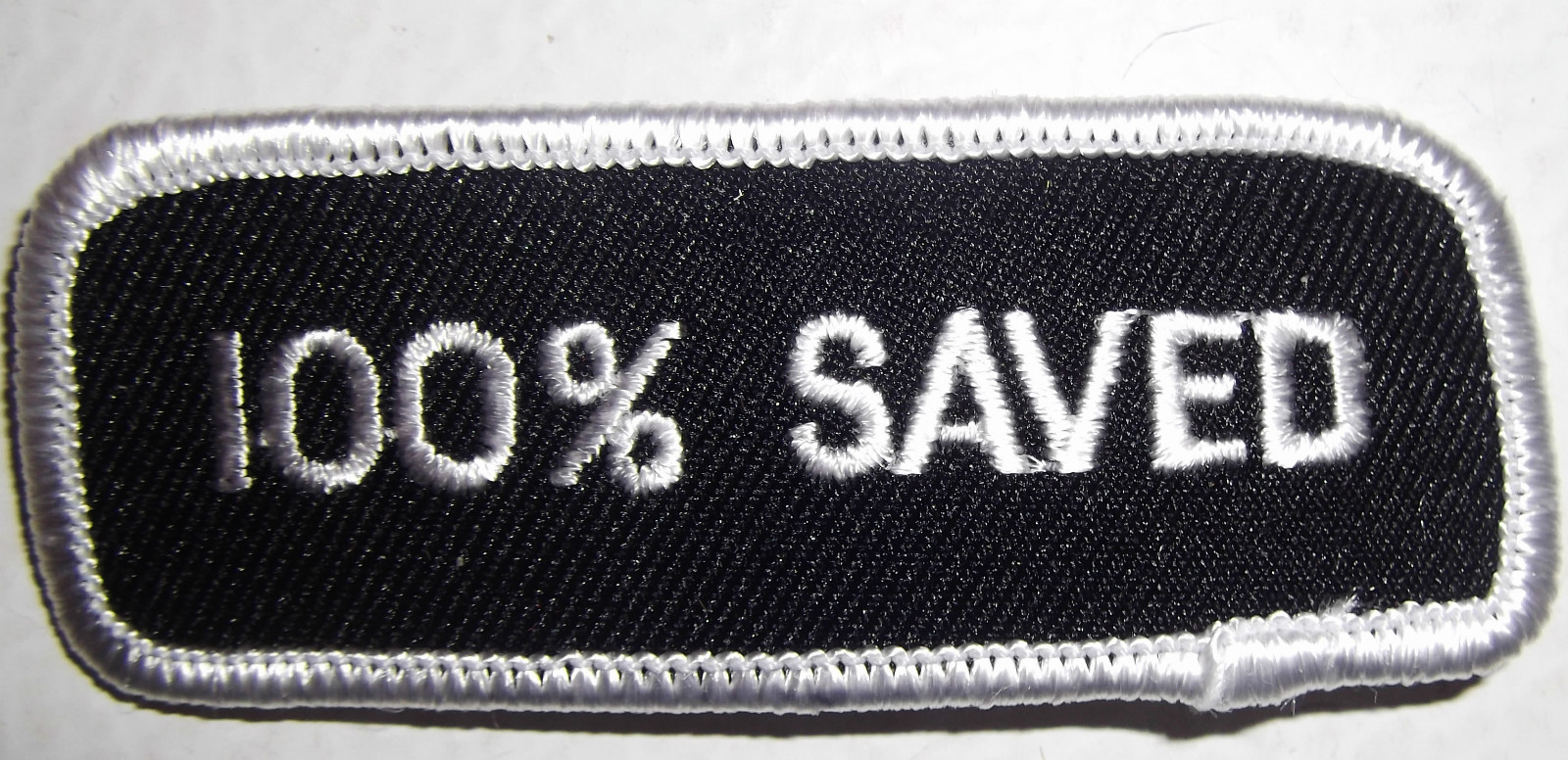 NEW 100% SAVED PATCH  - 3 inches - NEW VEST PATCH - JESUS