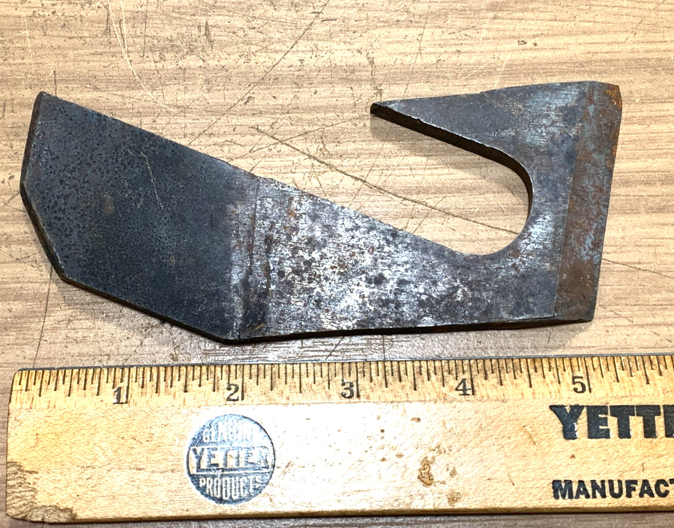 Antique Woodworking Cast Iron Barrel Scraper Blade tool