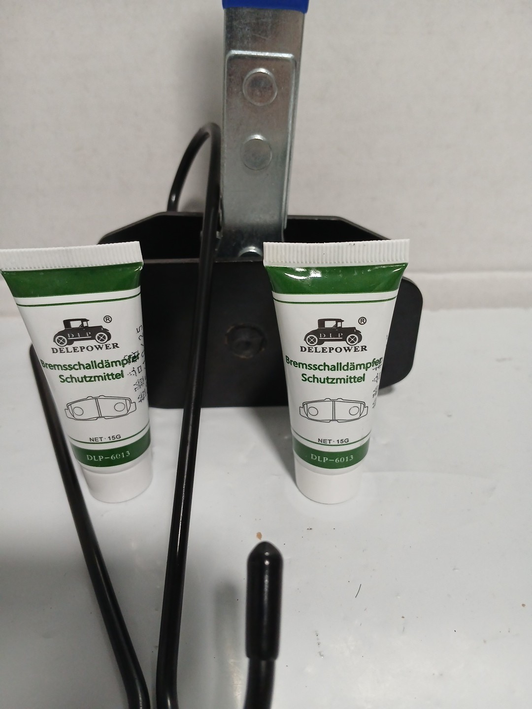 Brake Caliper Compression Tool with 2 Hooks, 2 Tubes Lubricant