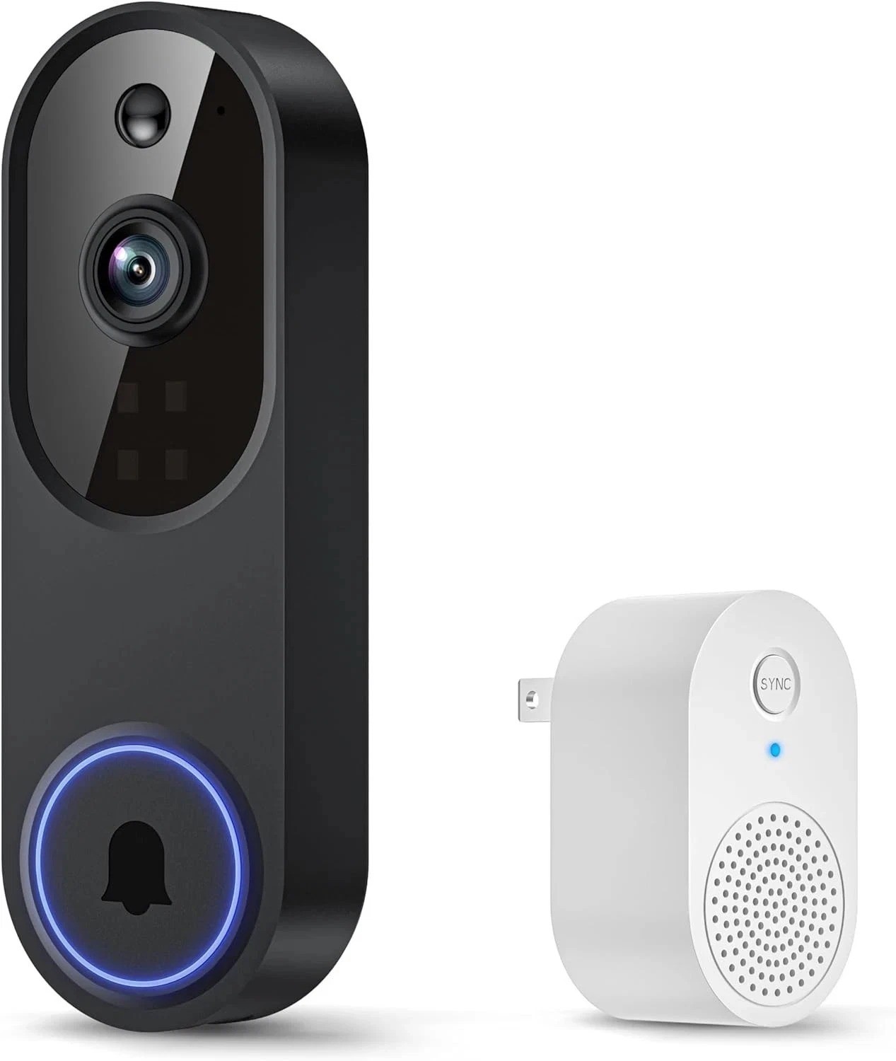 WiFi Ring Doorbell 1080P HD Security Camera Wireless Door Bell Camera With Chime