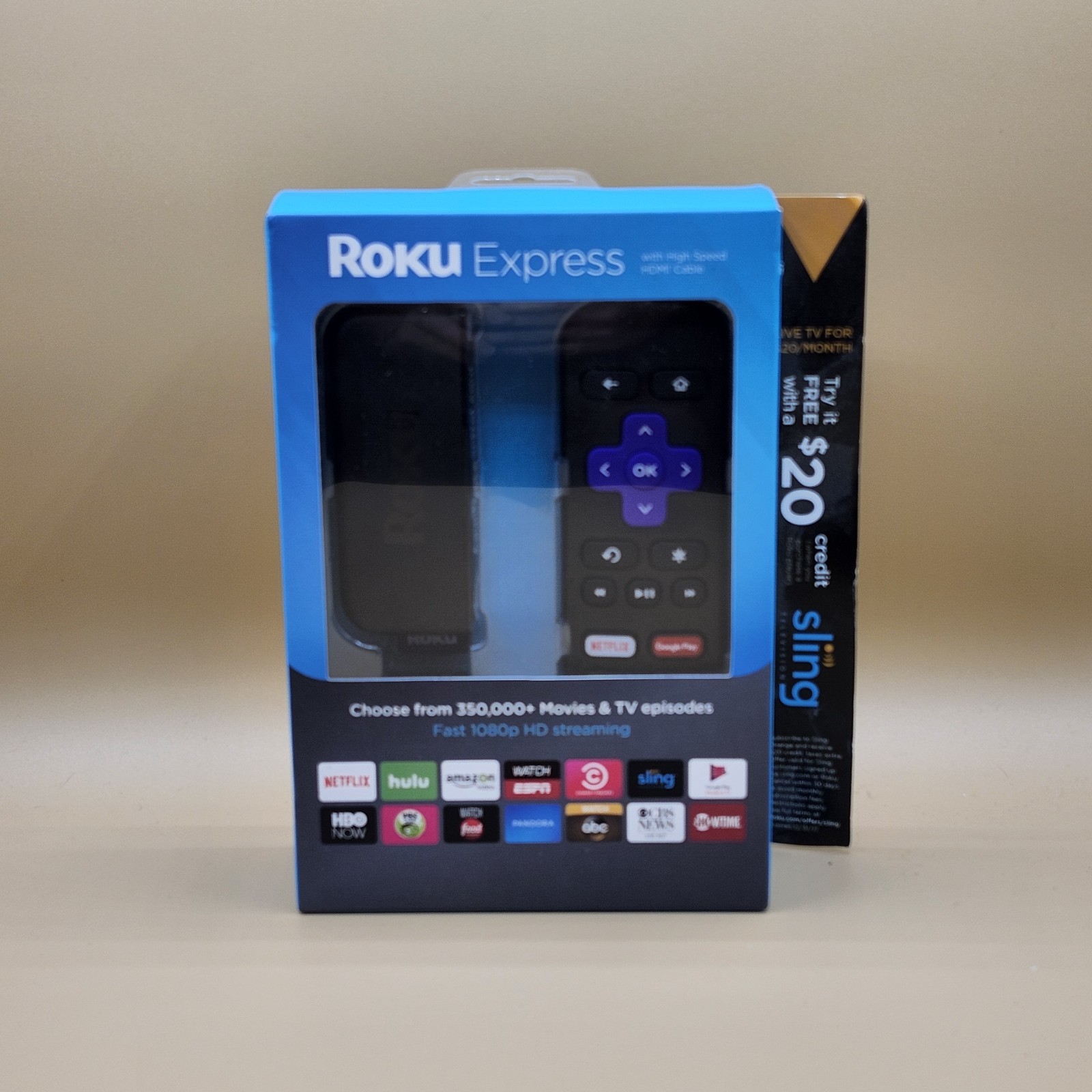 Roku Express 3900x Digital Media Streamer w/ Remote & Power Cord 1080P