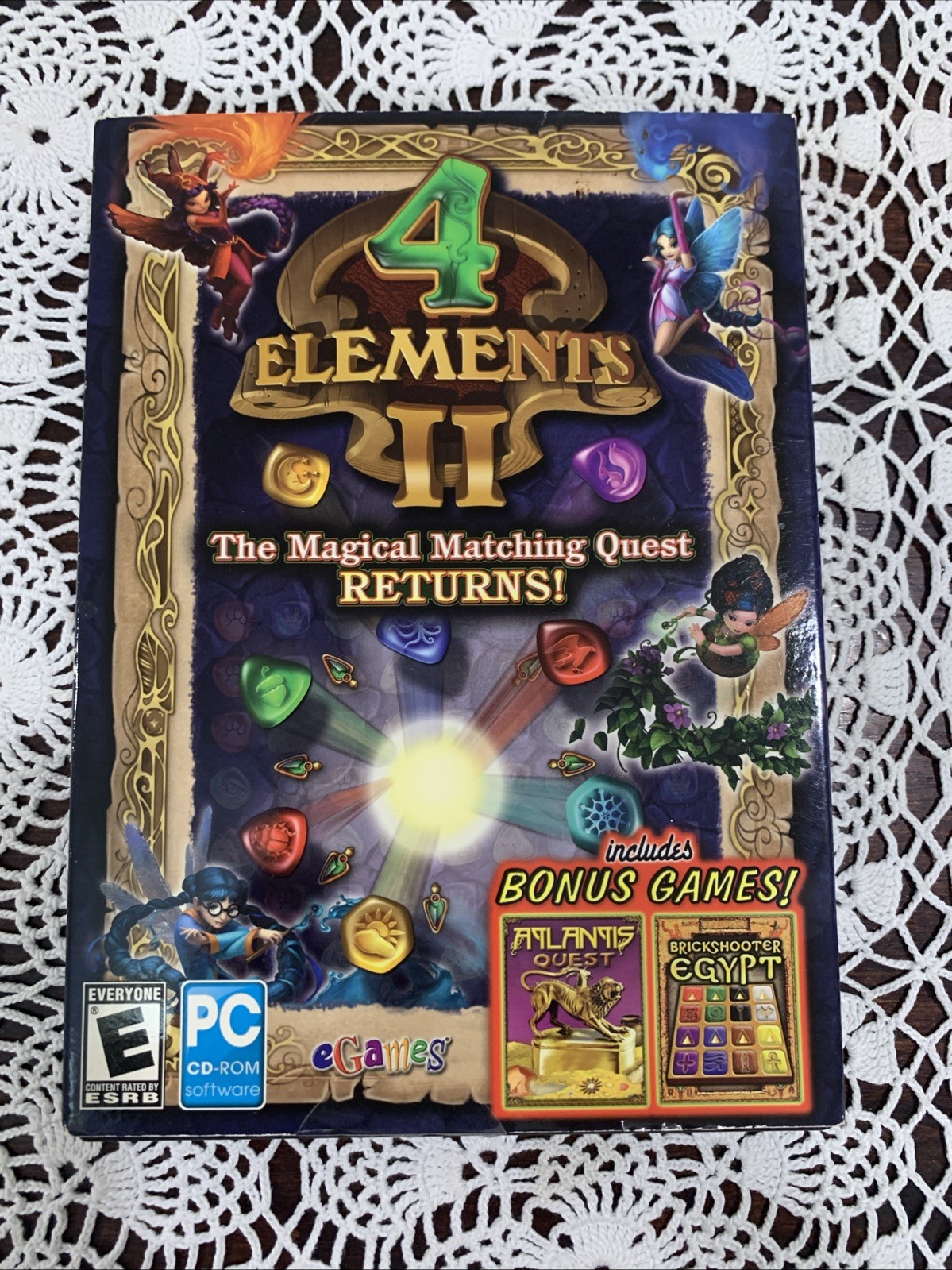 4 Elements II Computer Game AMR by Encore PC CD-ROM Game Puzzle eGames