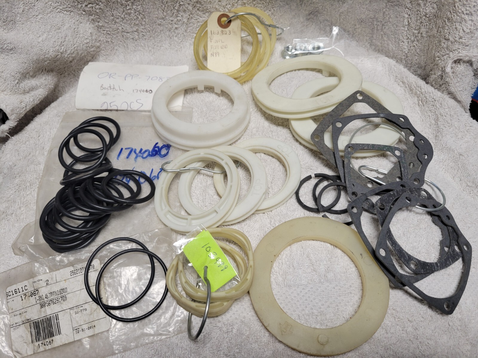 BOSTITCH Huge Parts Lot - Cylinder Seals, Rings, Gaskets - New Old Stock