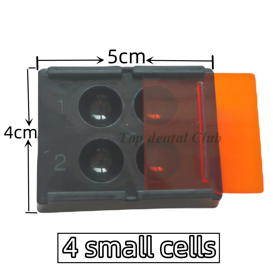 Dental Mixing Well Adhesive Storage Ambient Light Blocking Lid Liquid Protector