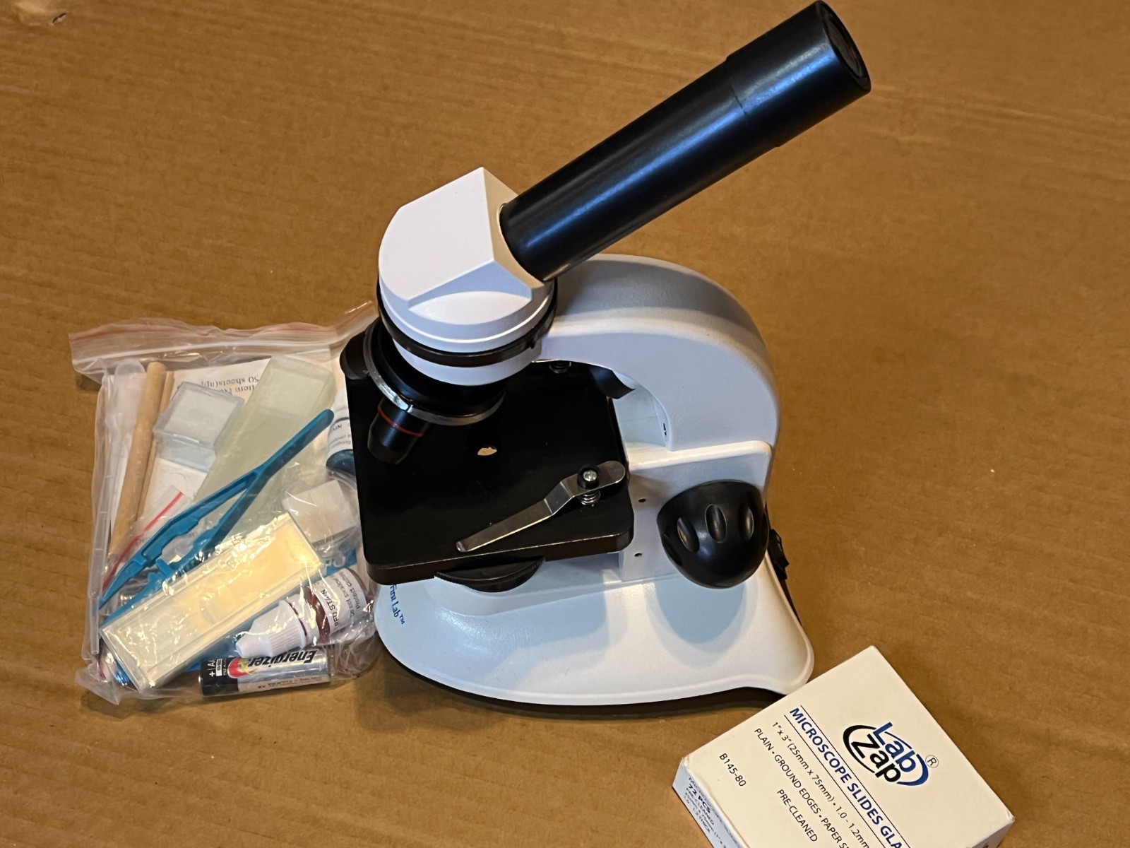 My First Lab Microscope Kit with extra slides. Complete kit!