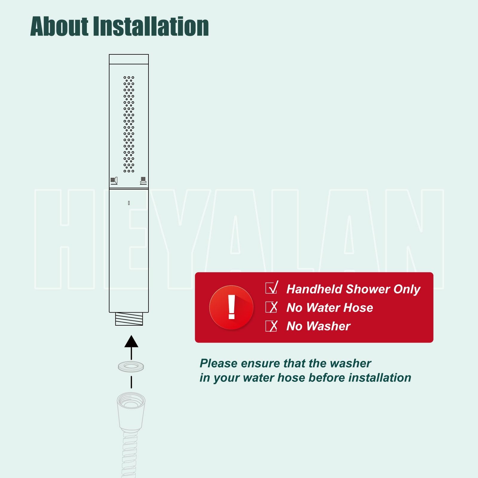 Hand Held Shower Wand, High Pressure Dual Function, Polished Chrome - Spa-like