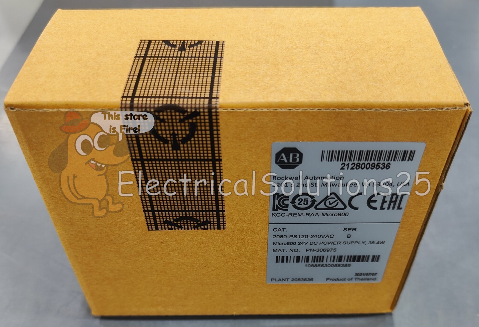 New Allen-Bradley 2080-PS120-240VAC Micro800 24VDC Power Supply - Free Shipping
