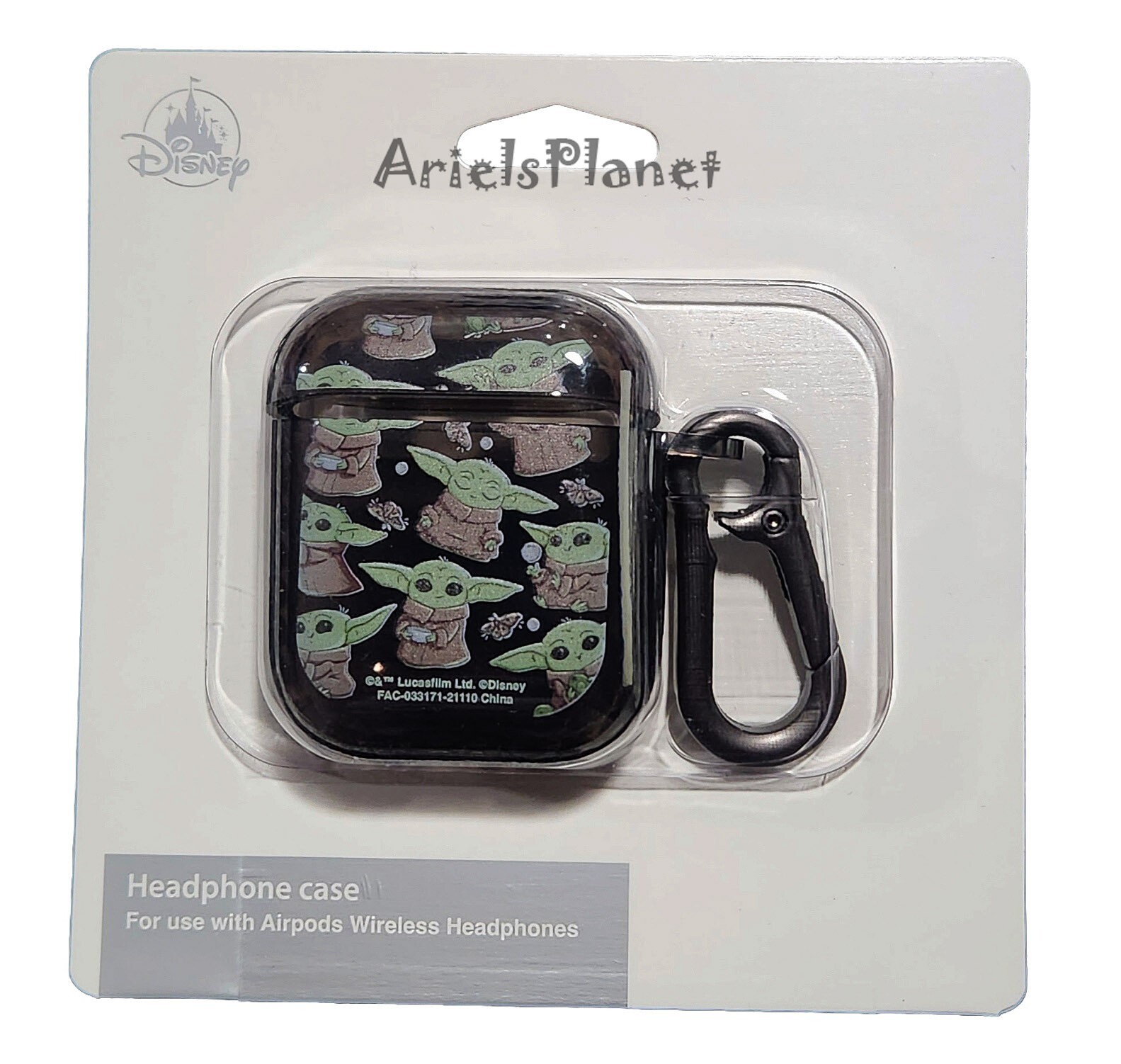 Disney Parks Star Wars The Child Grogu Allover  Airpods Headphones Case
