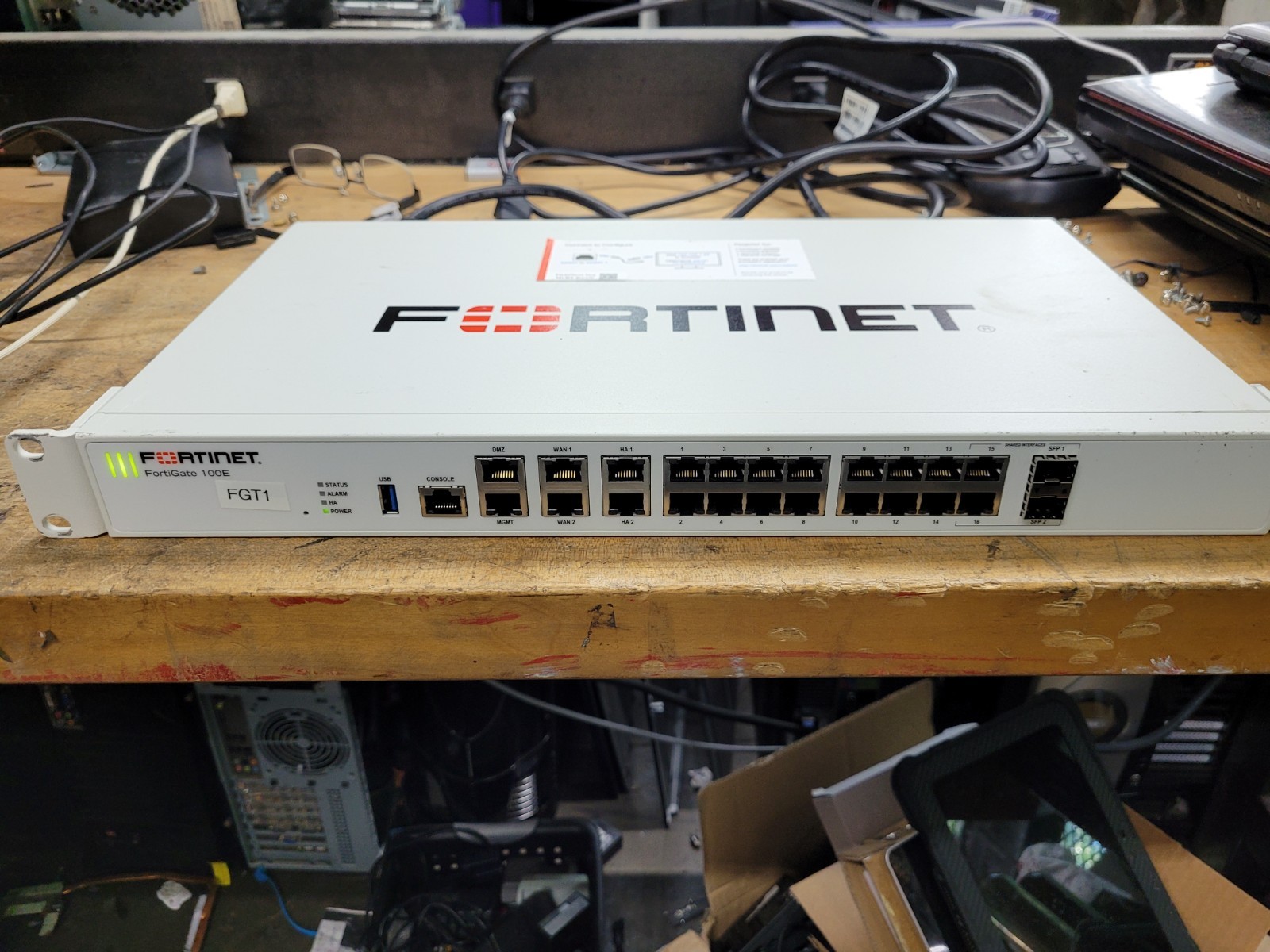 Fortinet FortiGate 100E Firewall (No Licensing) Includes Power Cable