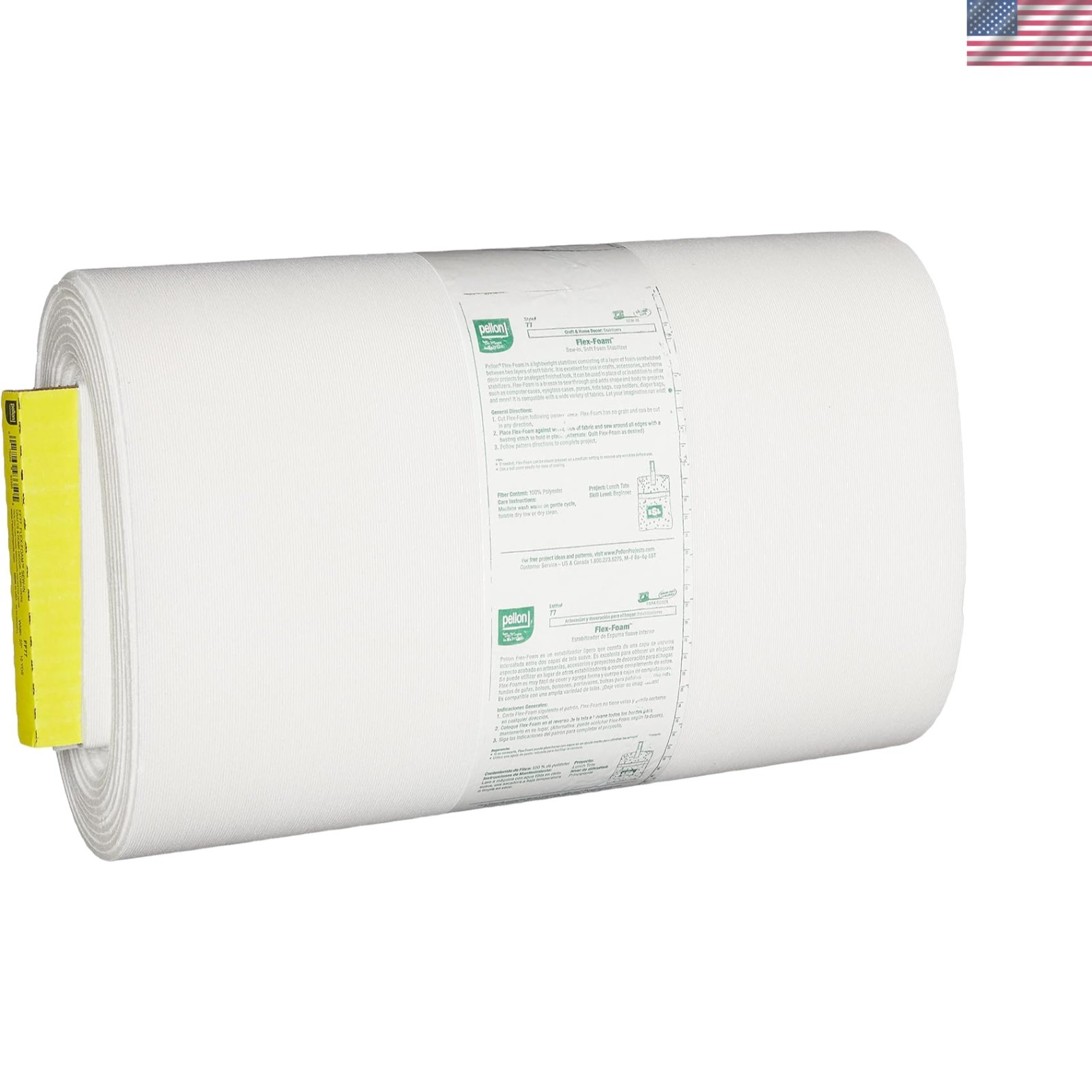 Flex Foam Stabilizer 20"x10yd Natural - Lightweight Crafting Essential