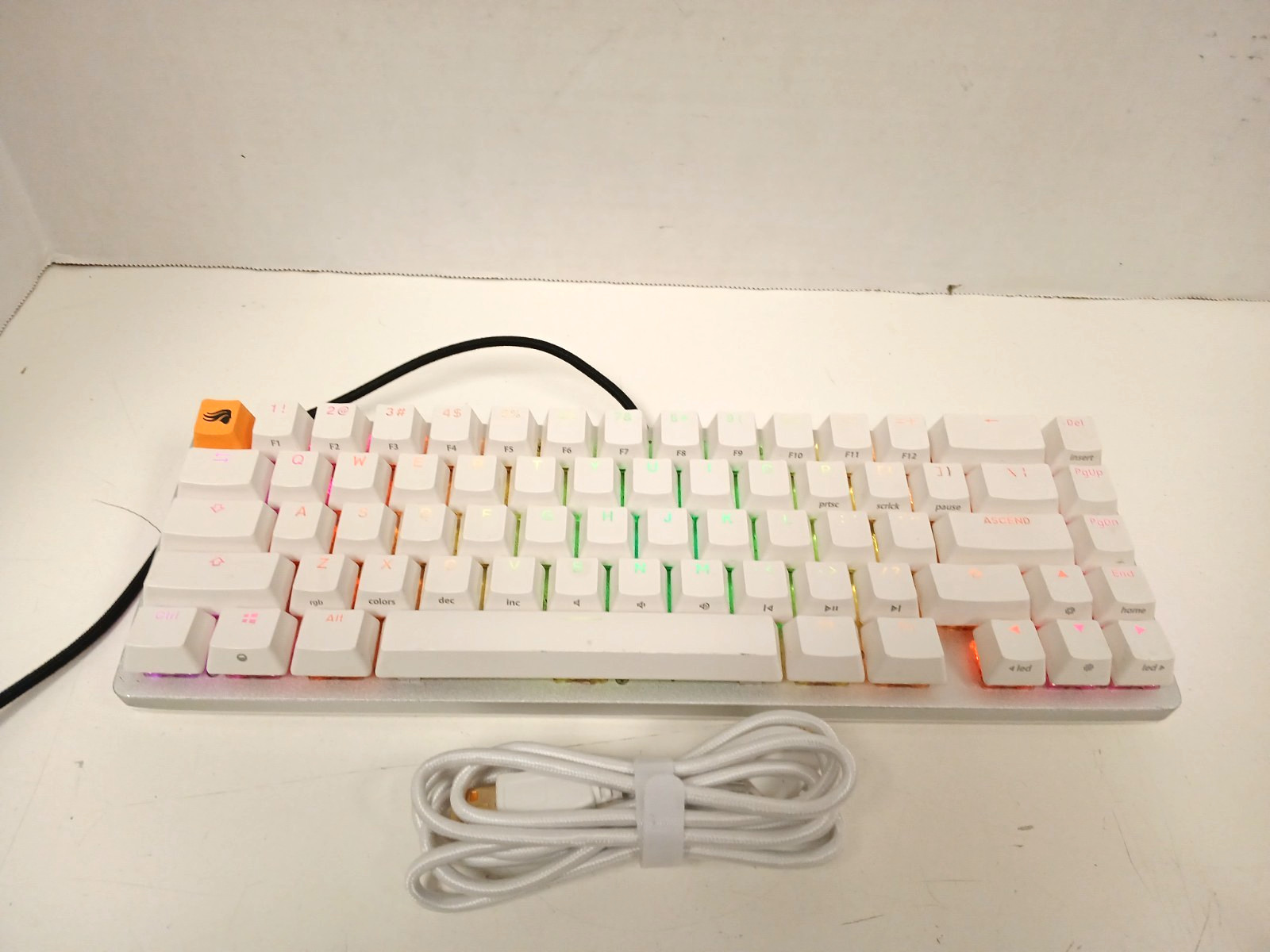 Glorious GMMK 2 Pre-Built Compact Modular Mechanical keyboard,  White - NO BOX