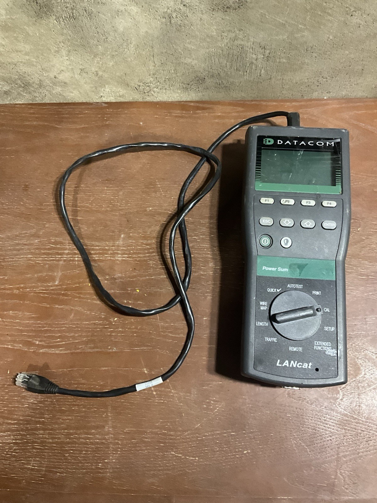 DATACOM LANCAT TESTER ANALYZER HAND HELD SOLD AS IS FOR PARTS