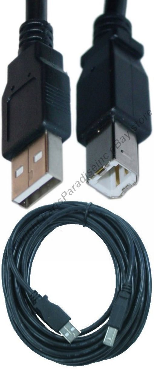 12ft USB2.0 A~B AB Printer Cable/Cord/Wire for PC/MAC/HP/Canon/Epson/Dell{BLACK