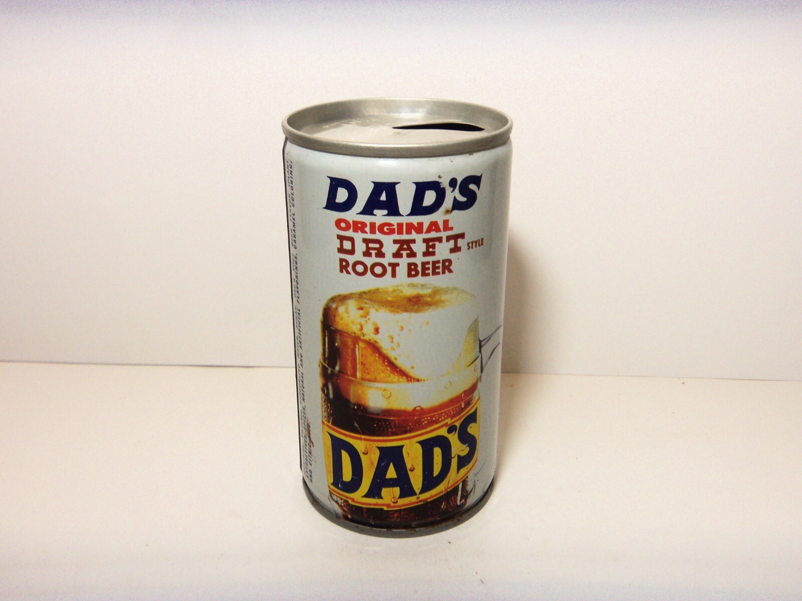 DAD'S DRAFT STYLE  ROOT BEER 12 oz STEEL CAN,  TWINSBURG, OHIO  VINTAGE