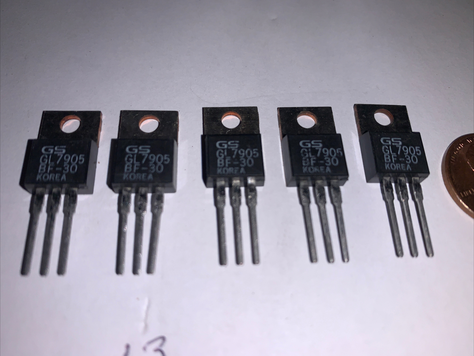 GS GL7905 - 5 Volt Regulator - 1 Amp New 5 Pack