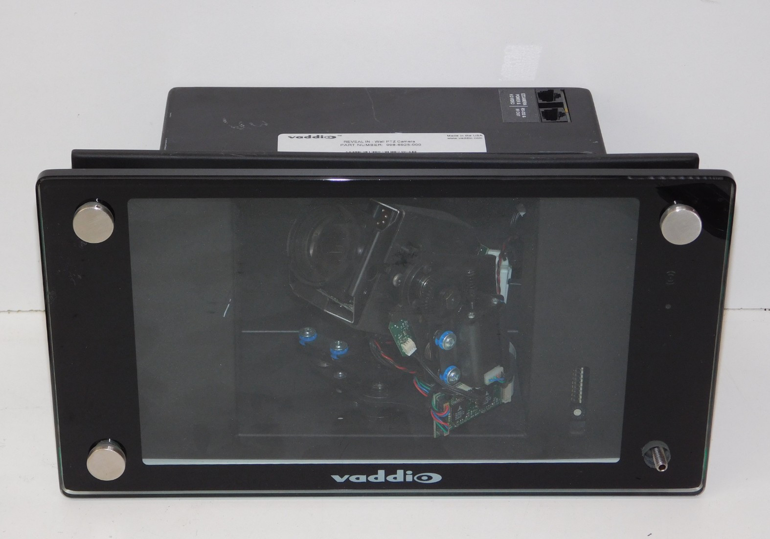 Vaddio 998-6925-000 Reveal In Wall PTZ Surveillance Camera Video Monitor USA