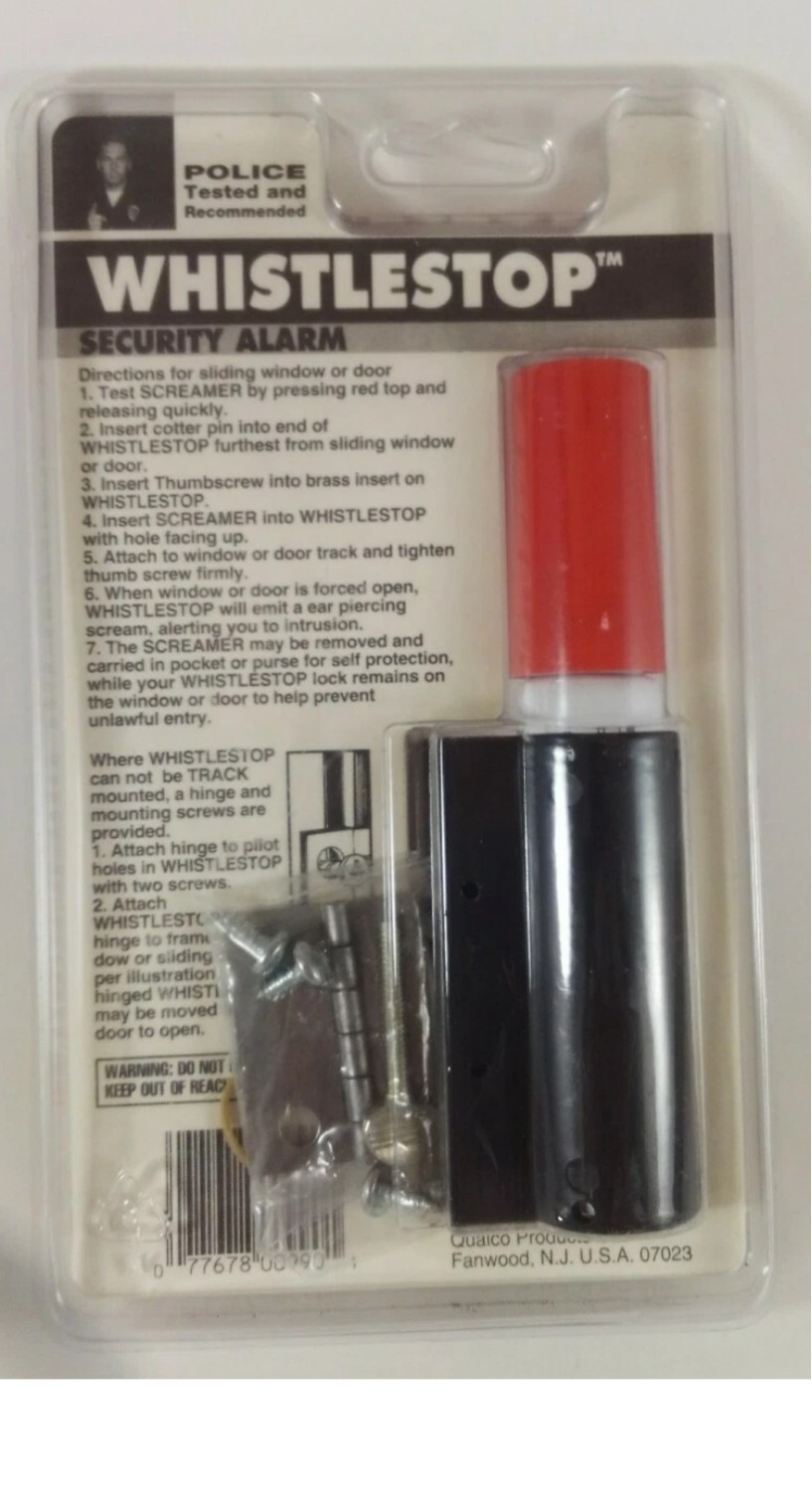 WHISTLESTOP Security Alarm Portable Window Door Screamer Police Recommended USA