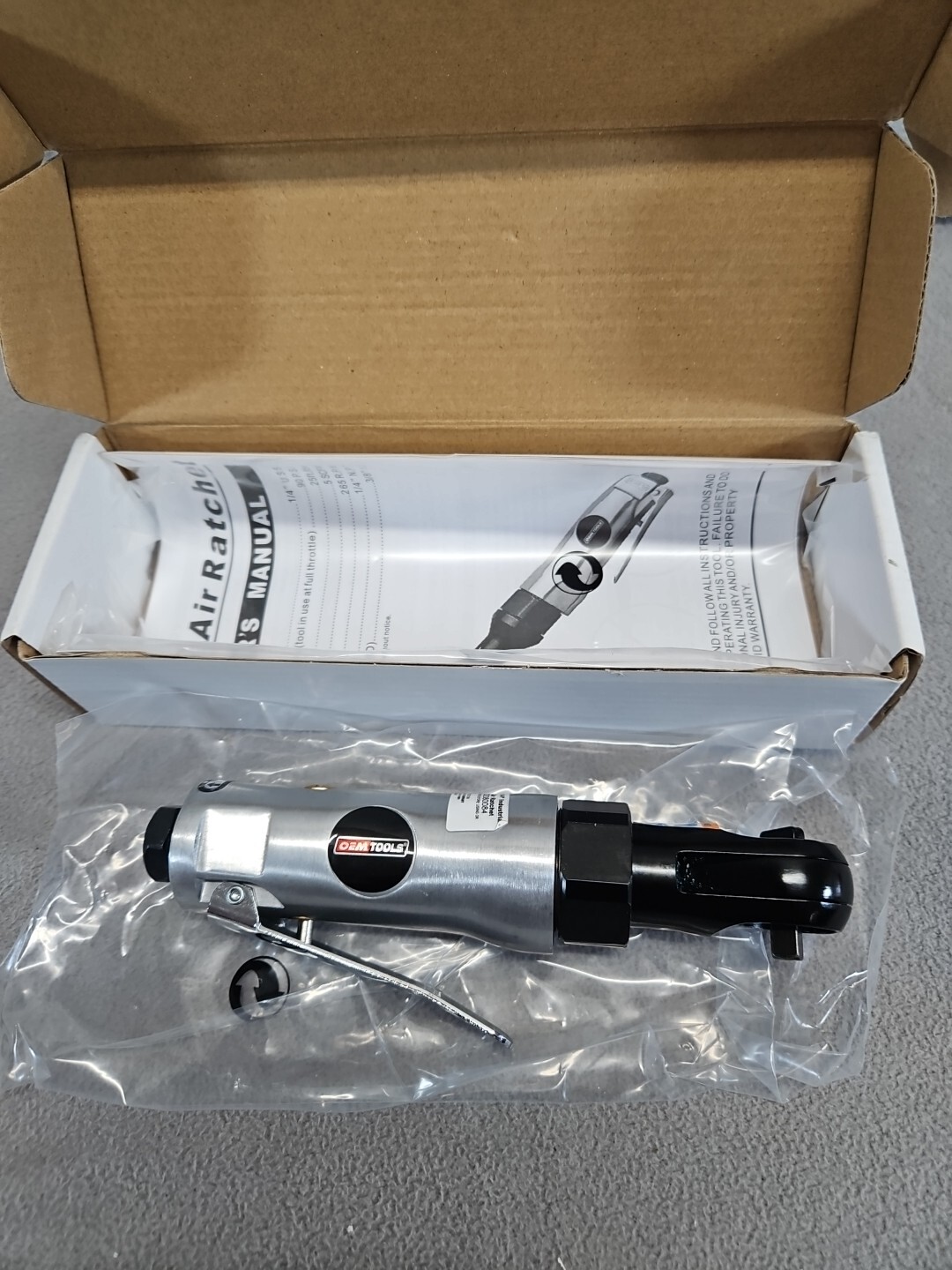 OEMTOOLS 25763 oem 1/4" industrial air ratchet