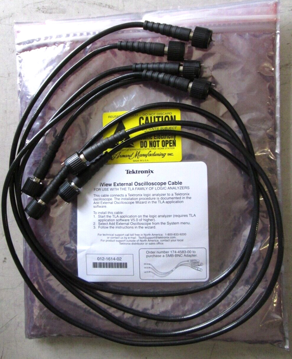 Tektronix 012-1614-02 cable set with probe detector 36" long for TLA7000 series