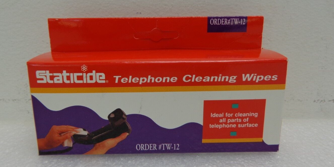 ACL Staticide Telephone Cleaning Wipes TW-12