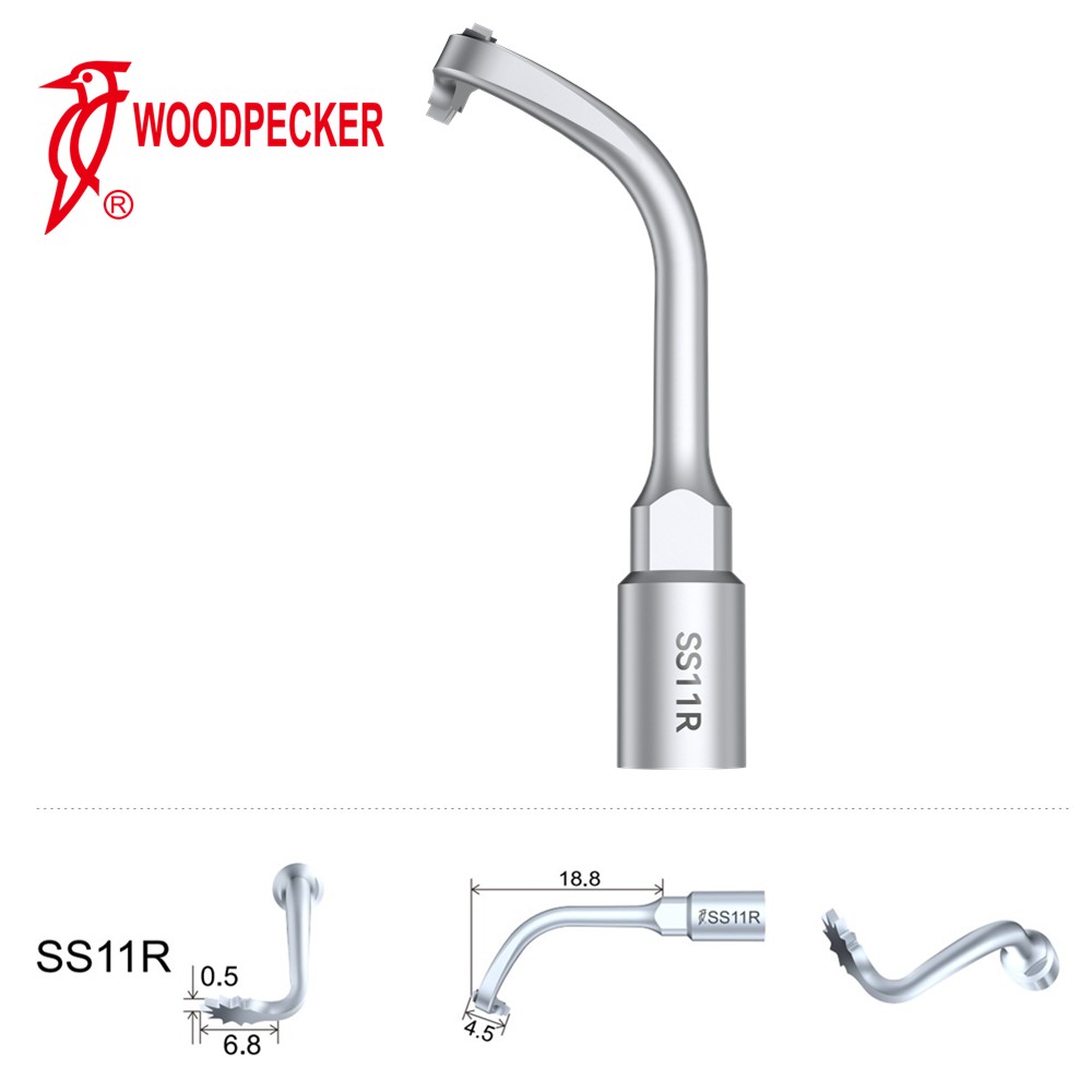 Woodpecker Dental Perio Bone Surgery Tips SS11R for Surgic Smart Satelec Perio
