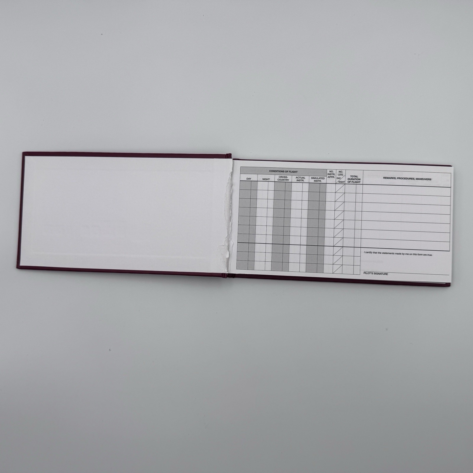 ASA-SP-40 Pilot Log