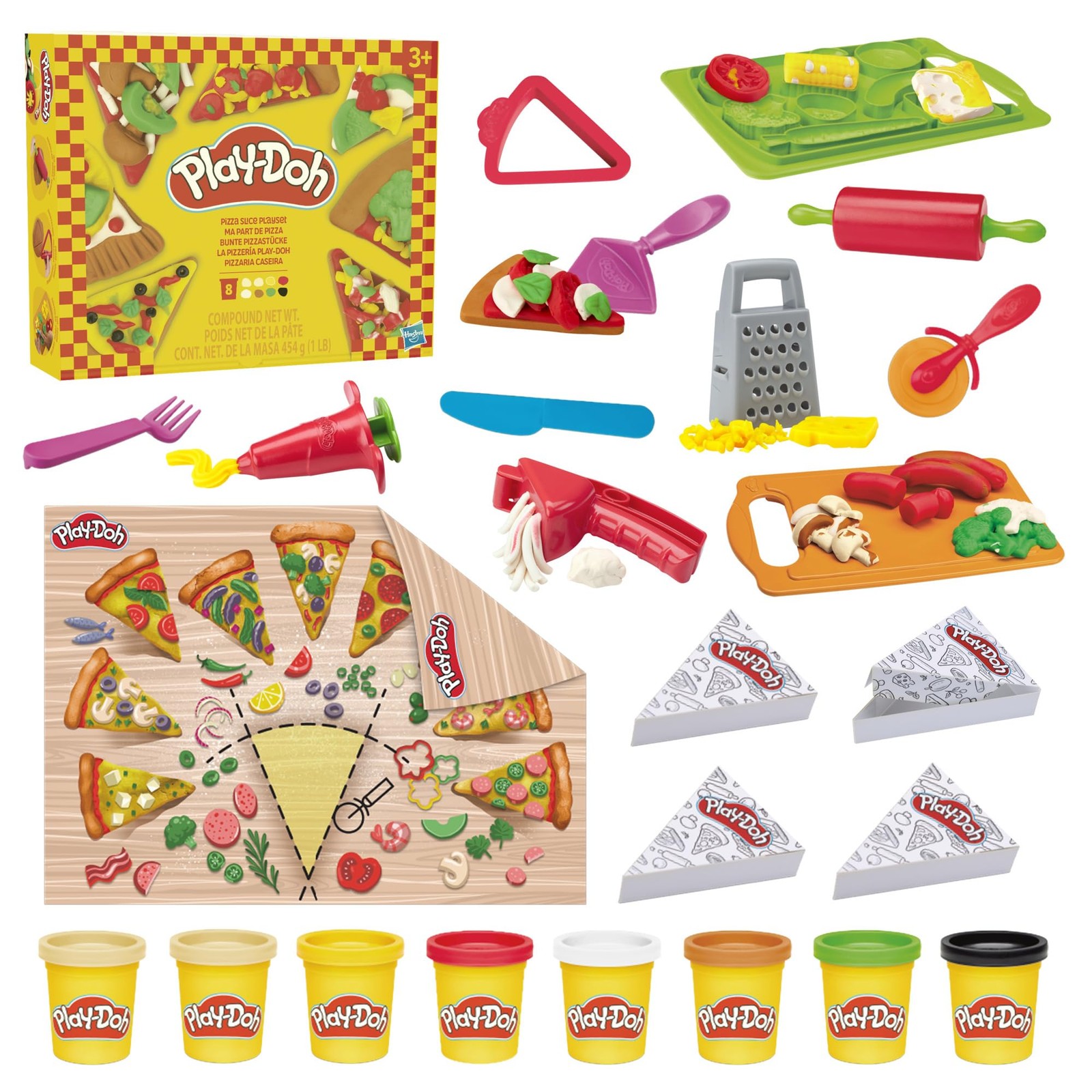 Pizza Slice Playset, Play Food Kitchen Toys for Kids, Arts & Crafts for Boys ...