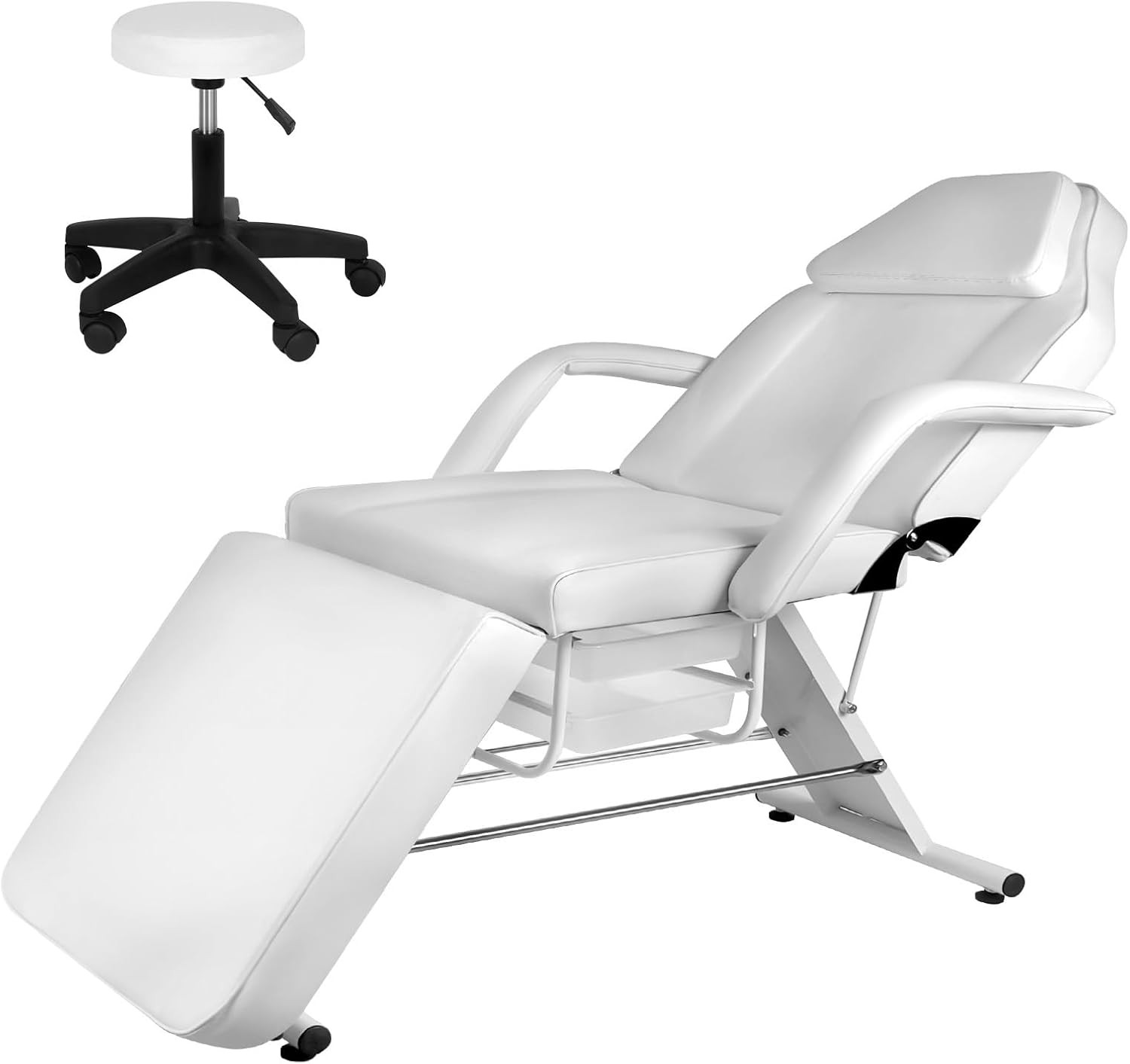 Tattoo Chair,881lb Facial Tattoo Chair Massage Bed 70.8in Massage Table for Spa