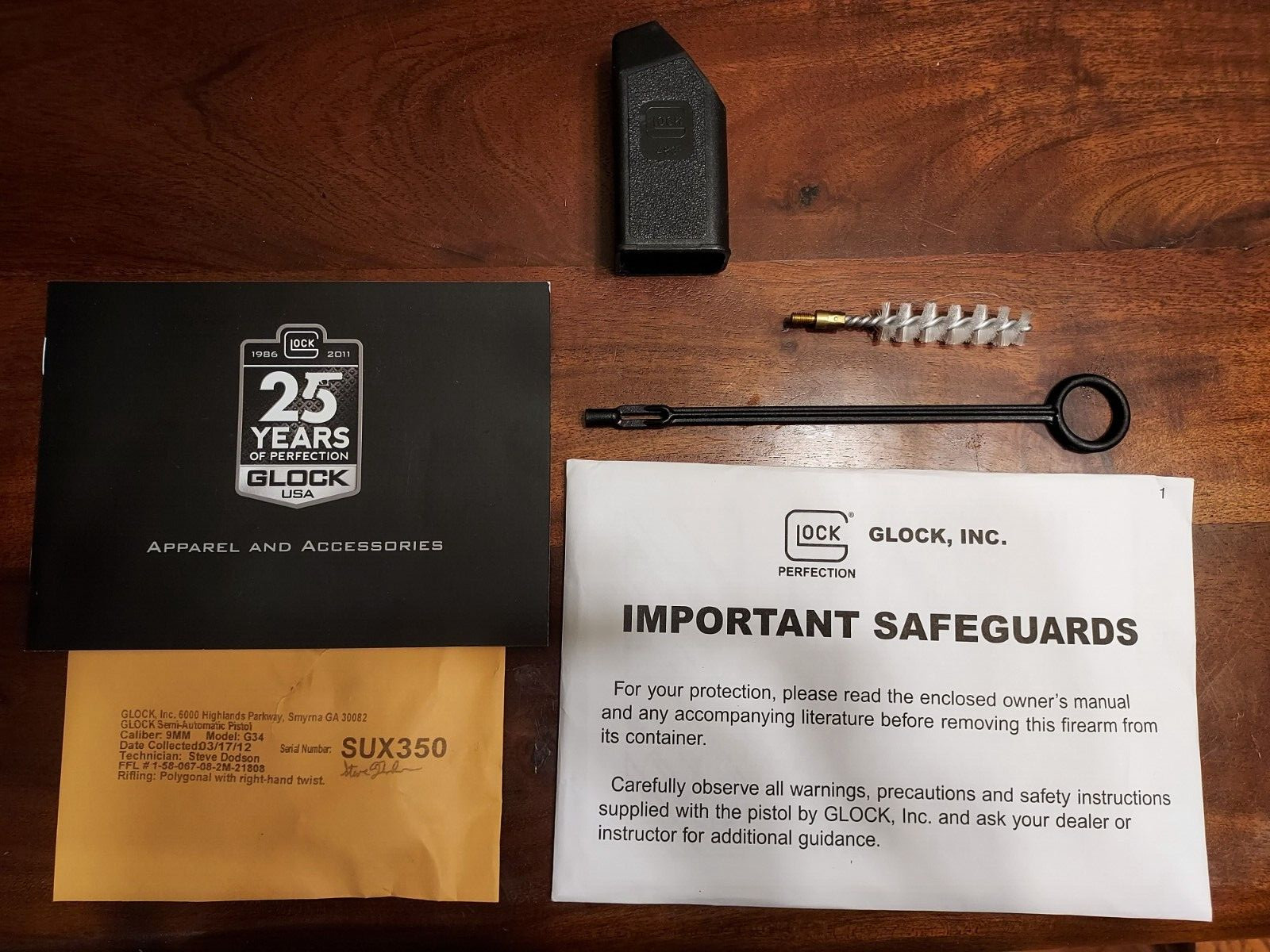 2012 Glock 34 Manual, bruch, magloader, paperwork