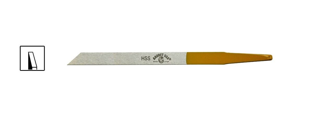 NEW BOX of 6 Grobet 36.278 #37 Flat Graver 0.4mm High Speed Steel
