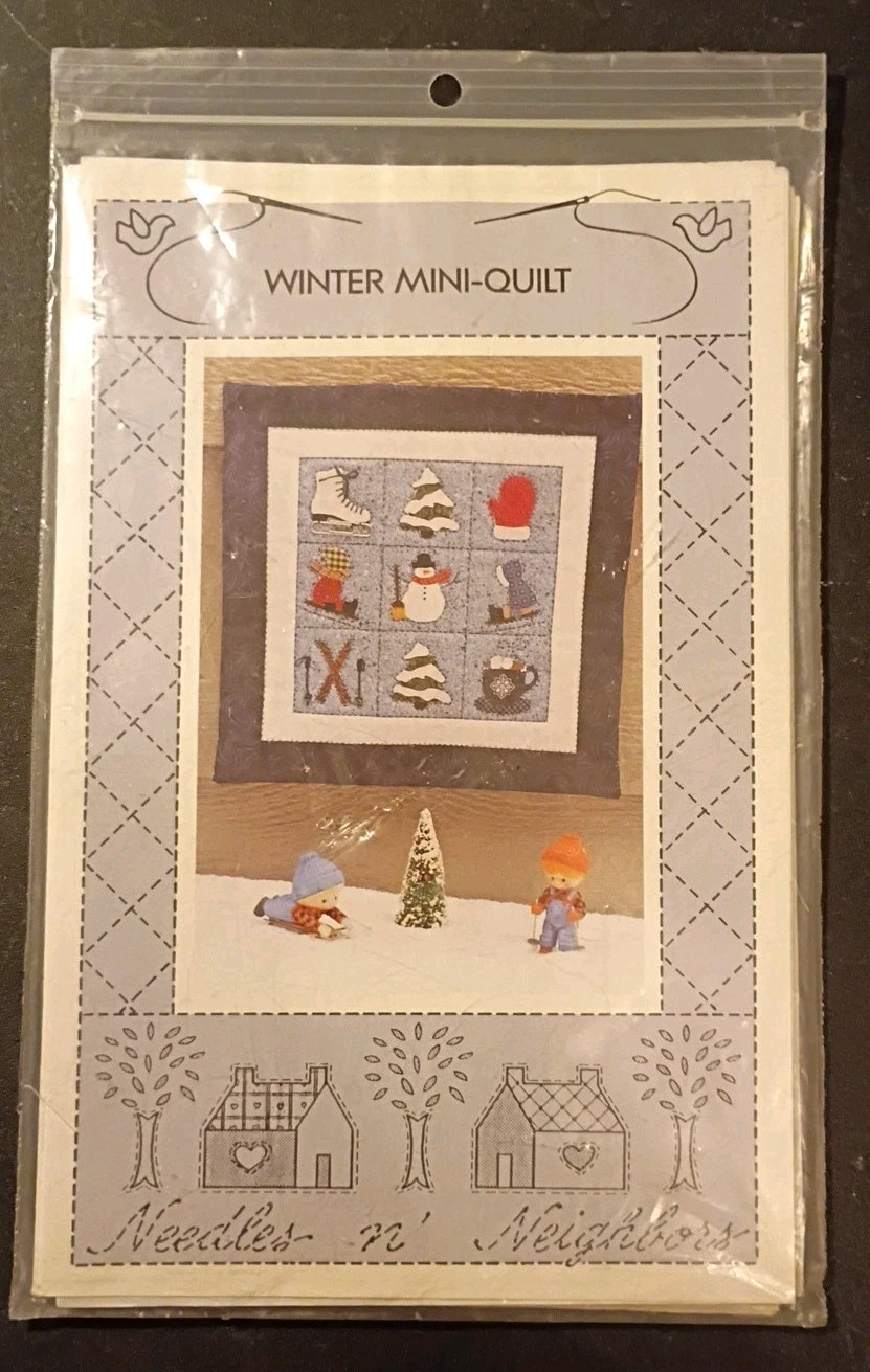 Winter Mini-Quilt from Needles N' Neighbors Pattern NN101 by Jill McGough