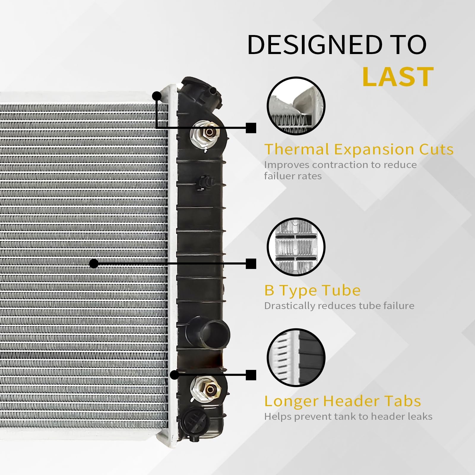 Radiator Compatible with EXPLORER 4.0L V6;1995-2000, CU2137