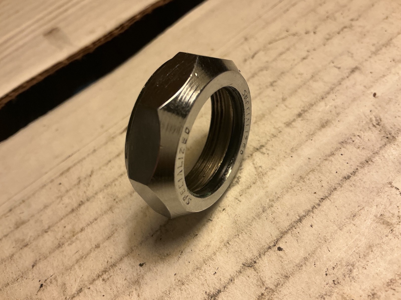 Specialized Bicycle 1" chrome headset locknut