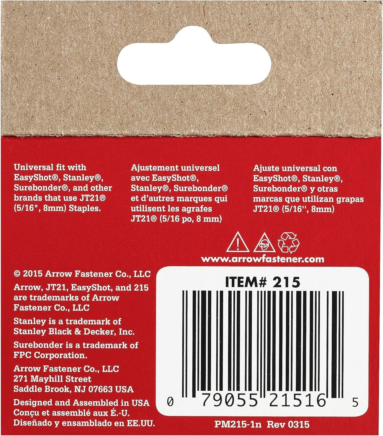 Arrow 215 JT21 Thin Wire Staples for Staple Guns and 5/16 Inch, Silver