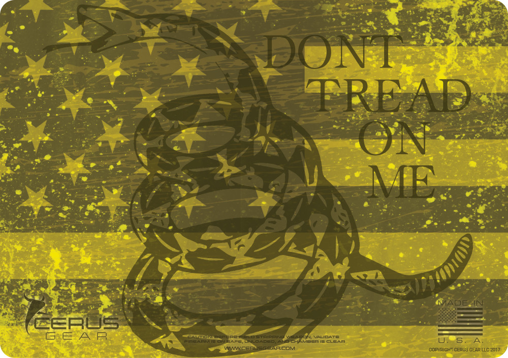 Don't Tread On Me  Pro Mat Handgun Gun Cleaning Mat Cerus Gear