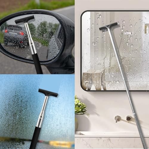 1 Pcs Car Window Mini Squeegee Retractable Auto Glass Squeegee Car Rearview